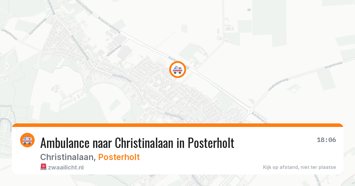 Ambulance naar Christinalaan in Posterholt — 28 jun 2026