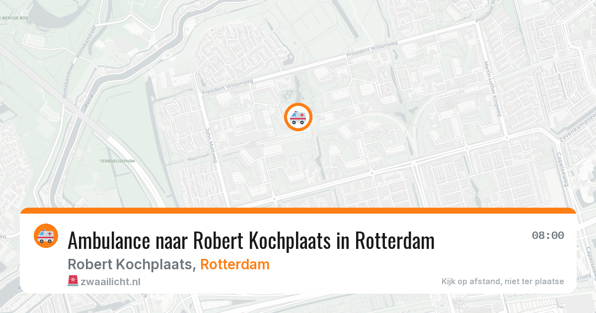 Ambulance naar Robert Kochplaats in Rotterdam — 25 jun 2026