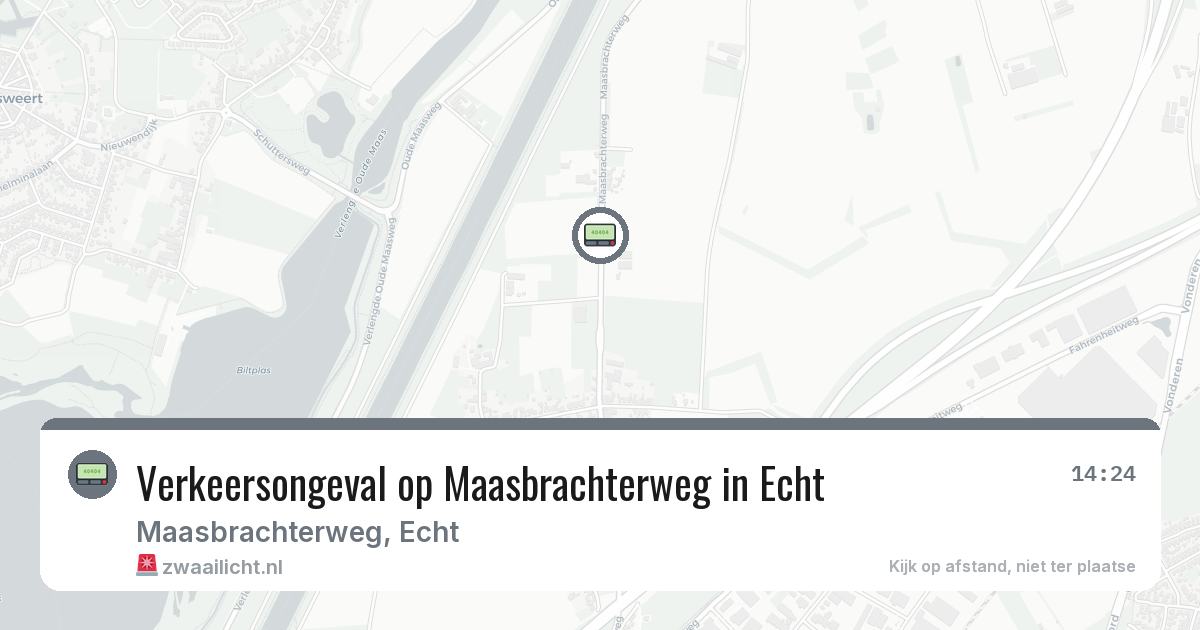Verkeersongeval op Maasbrachterweg in Echt — 22 jul 2026