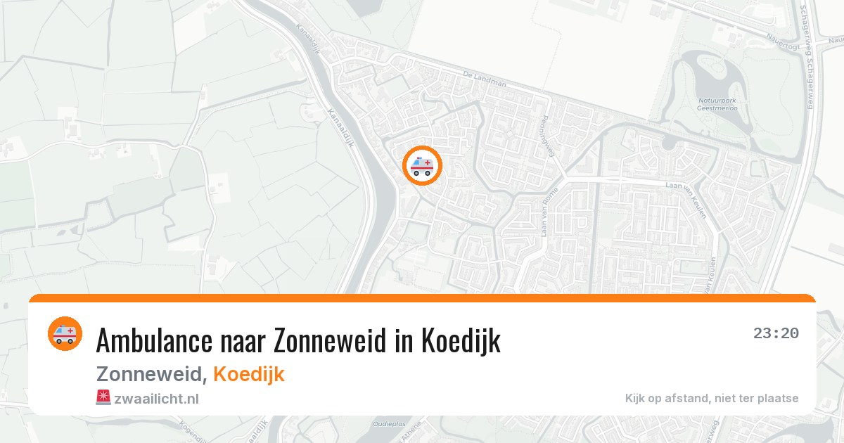 Ambulance naar Zonneweid in Koedijk — 3 jul 2026