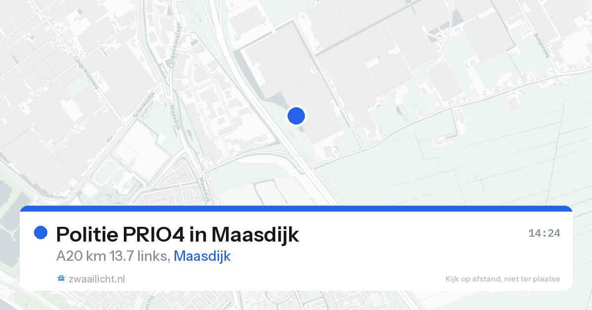 Politie PRIO4 in Maasdijk — 19 aug 2026 | 🚨 Zwaailicht.nl
