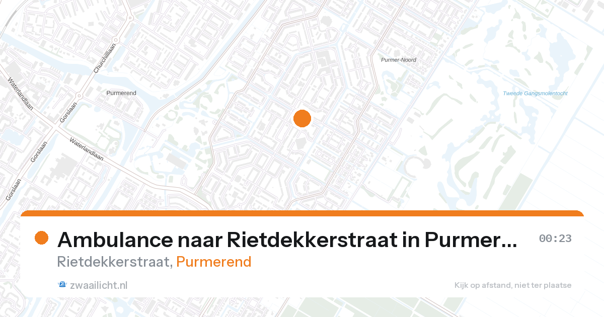 Ambulance naar Rietdekkerstraat in Purmerend — 11 jun 2026