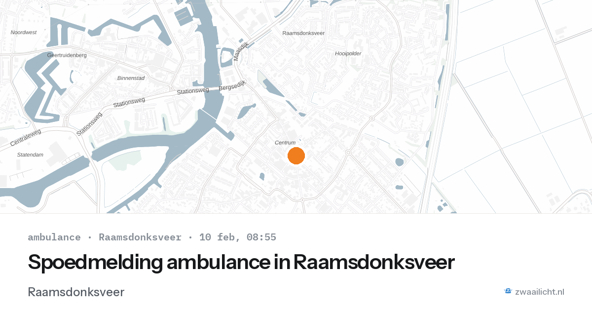 Spoedmelding ambulance in Raamsdonksveer — 10 feb 2026