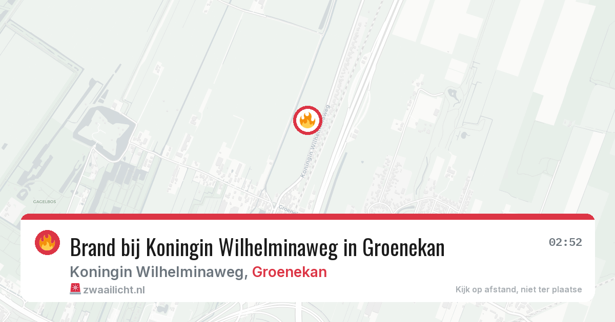 Brand bij Koningin Wilhelminaweg in Groenekan — 25 mrt 2026