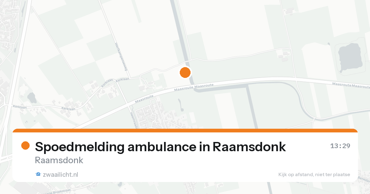Spoedmelding ambulance in Raamsdonk — 17 aug 2026