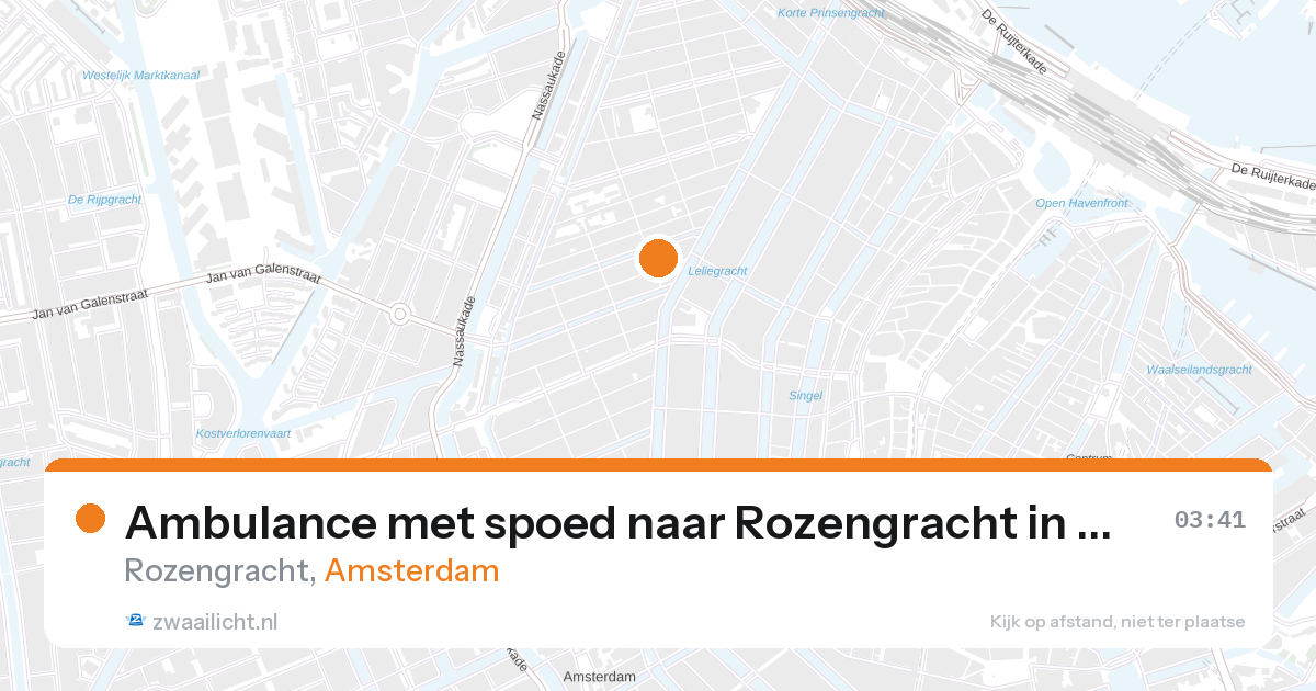 Ambulance met spoed naar Rozengracht in Amsterdam — 7 feb 2026