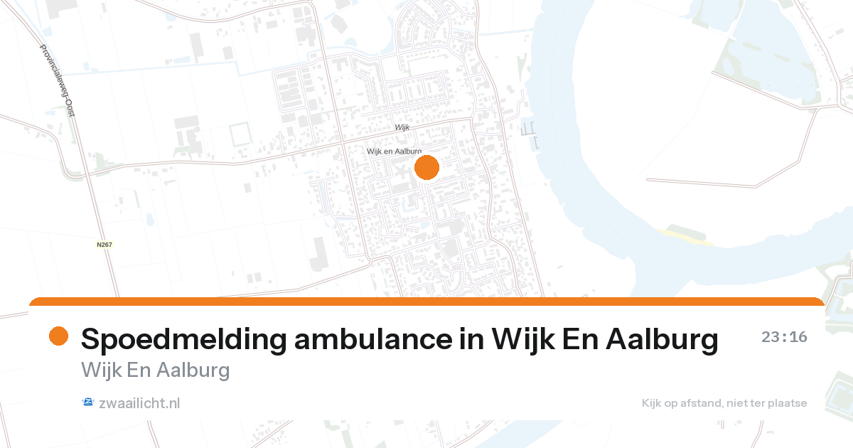 Spoedmelding ambulance in Wijk En Aalburg — 31 jan 2026