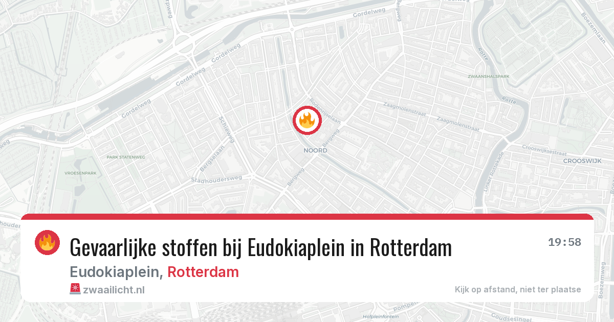 Gevaarlijke stoffen bij Eudokiaplein in Rotterdam — 23 mei 2026