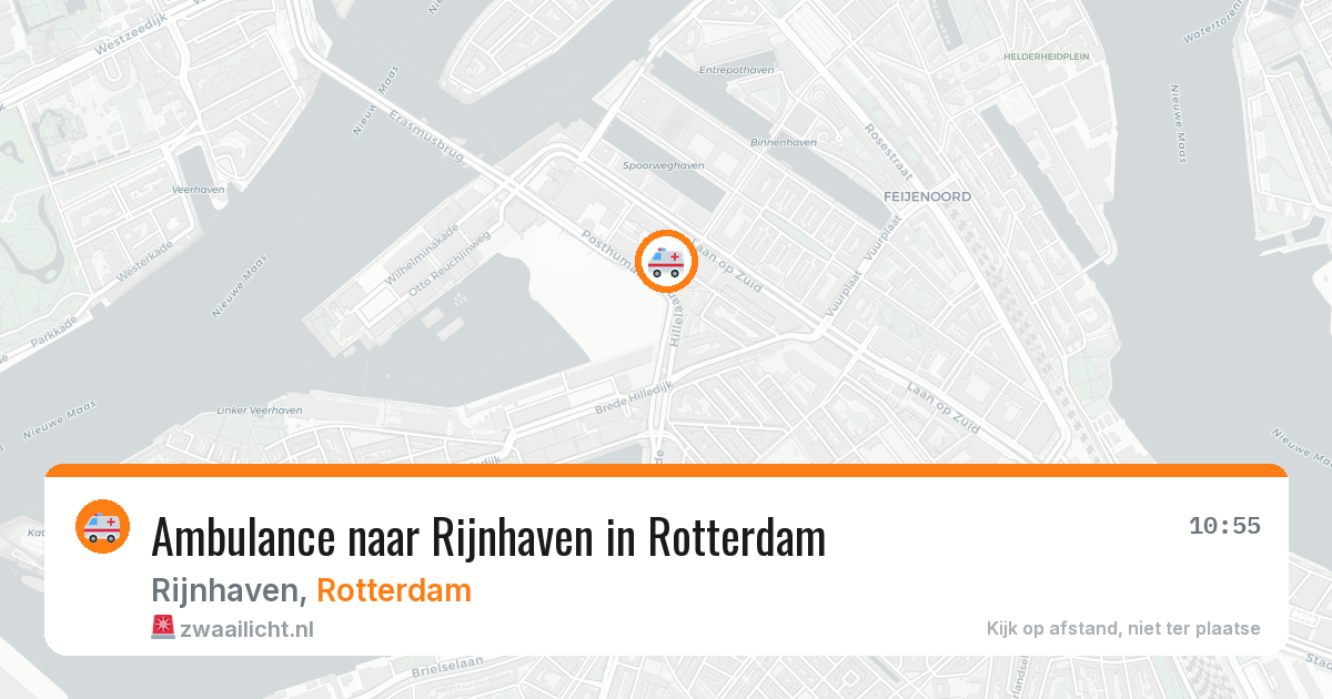 Ambulance naar Rijnhaven in Rotterdam — 20 mrt 2026