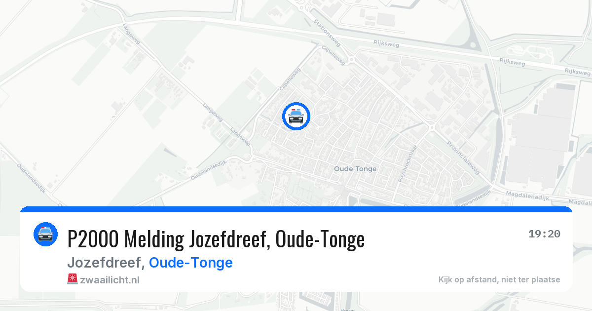 P2000 Melding Jozefdreef, Oude-Tonge — 30 jun 2026