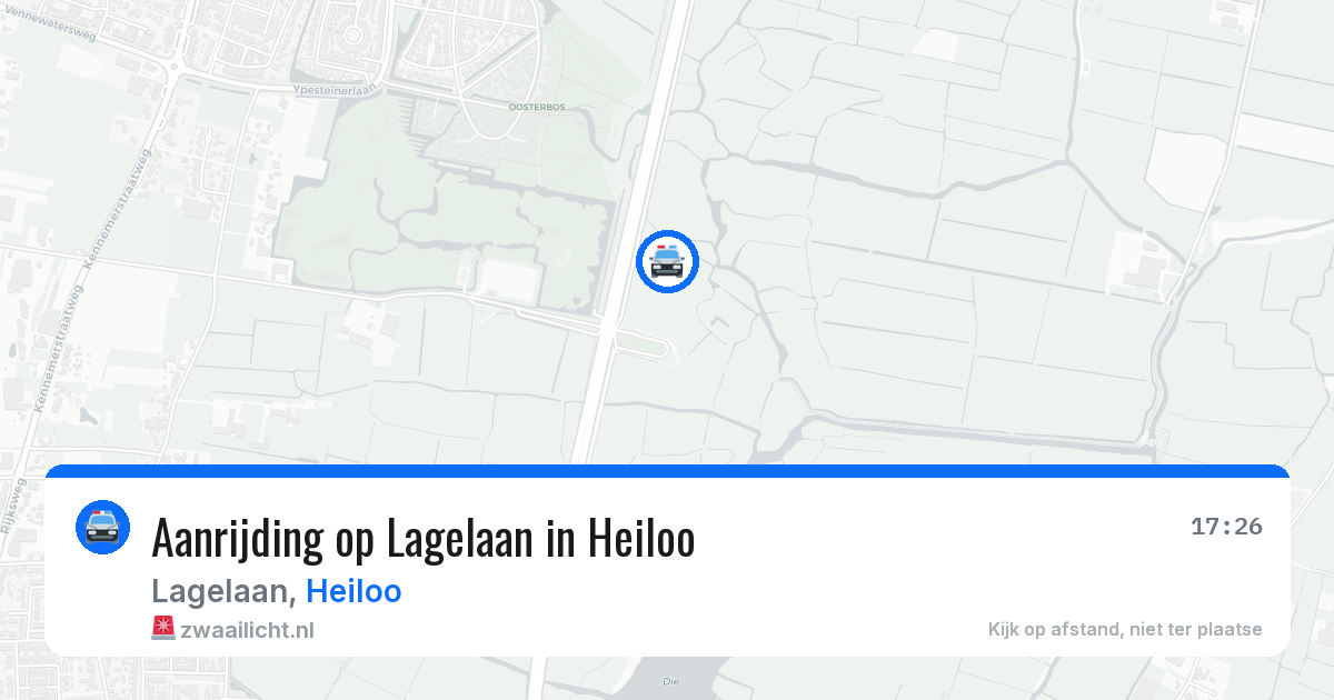 Aanrijding op Lagelaan in Heiloo — 8 aug 2026