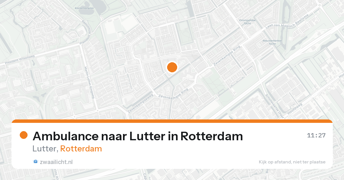 Ambulance naar Lutter in Rotterdam — 18 aug 2026