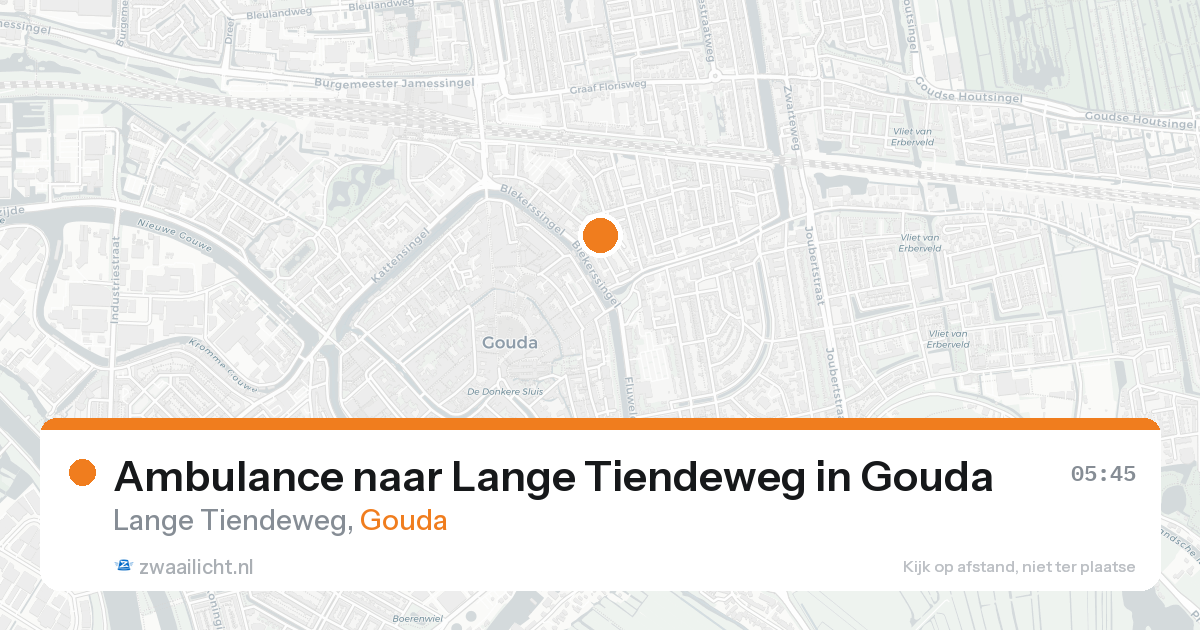 Ambulance naar Lange Tiendeweg in Gouda — 31 jan 2026
