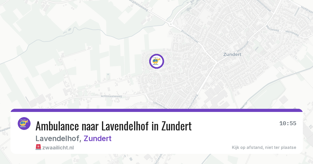 Ambulance naar Lavendelhof in Zundert — 5 jul 2026
