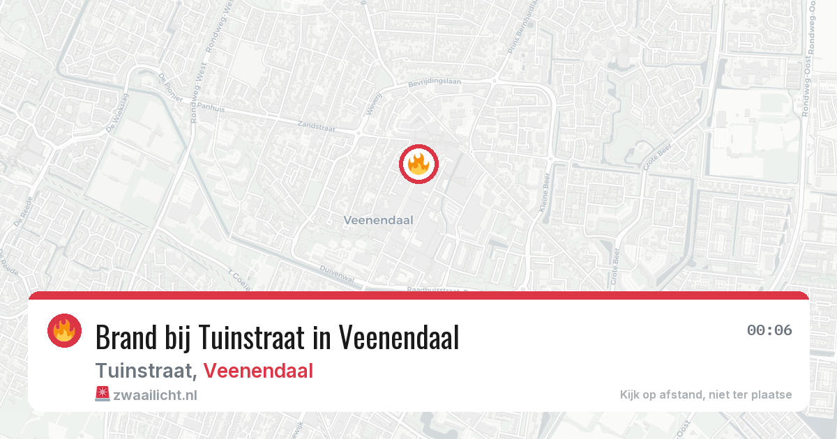 Brand bij Tuinstraat in Veenendaal — 15 mei 2026
