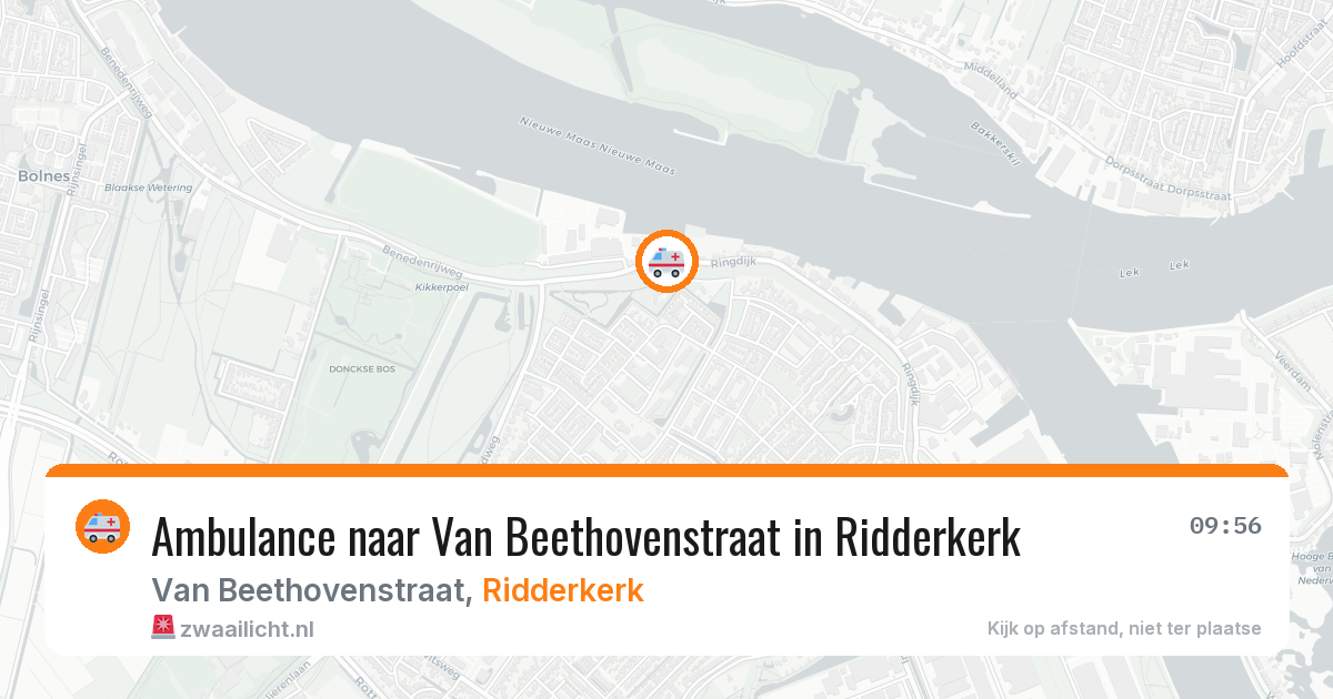 Ambulance naar Van Beethovenstraat in Ridderkerk — 17 jun 2026