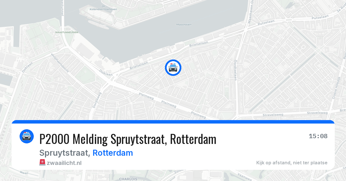 P2000 Melding Spruytstraat, Rotterdam — 19 jun 2026