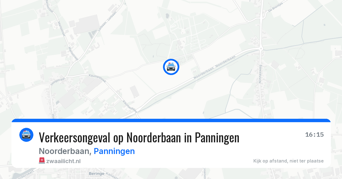 Verkeersongeval op Noorderbaan in Panningen — 11 feb 2026