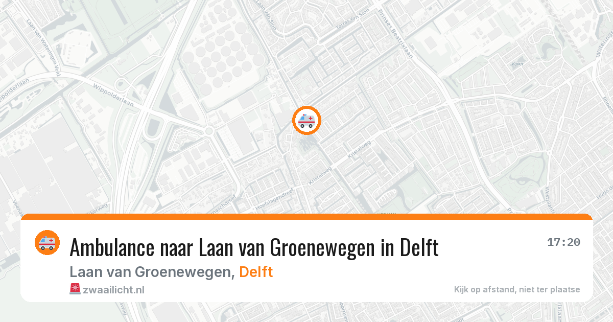 Ambulance naar Laan van Groenewegen in Delft — 11 jul 2026
