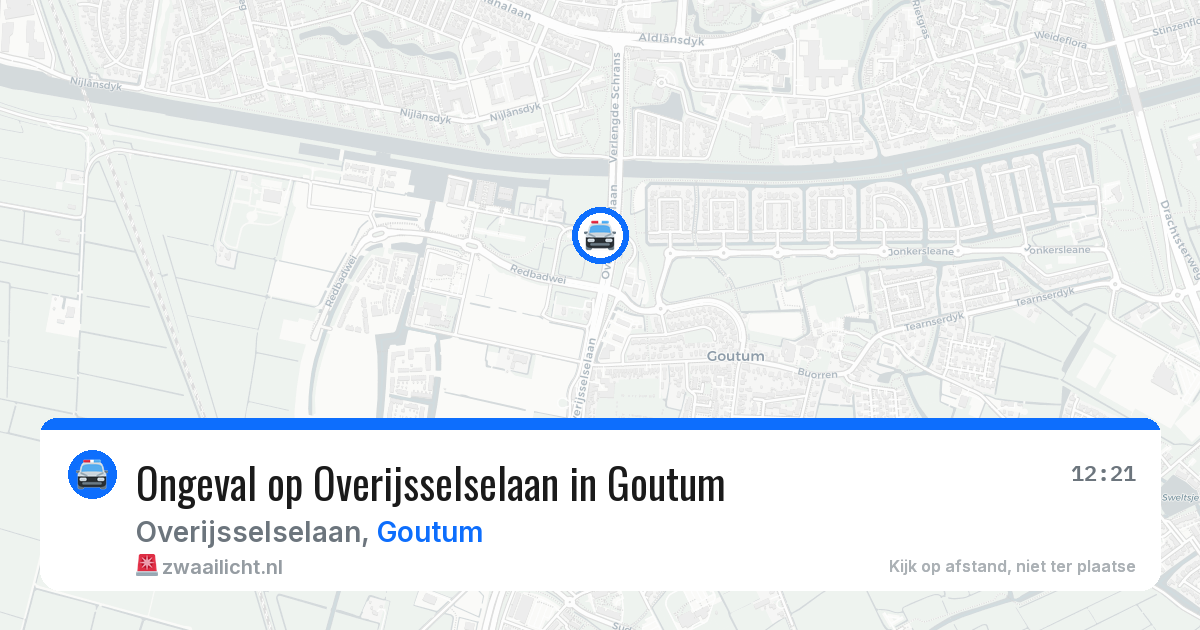 Ongeval op Overijsselselaan in Goutum — 1 jul 2026