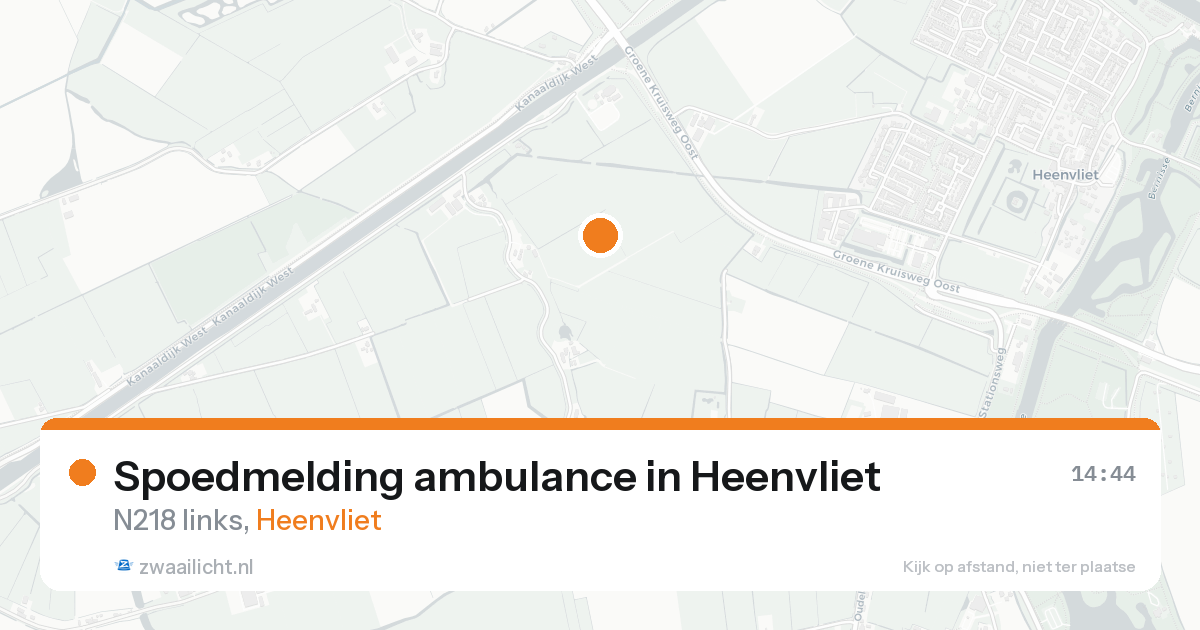Spoedmelding ambulance in Heenvliet — 25 aug 2026