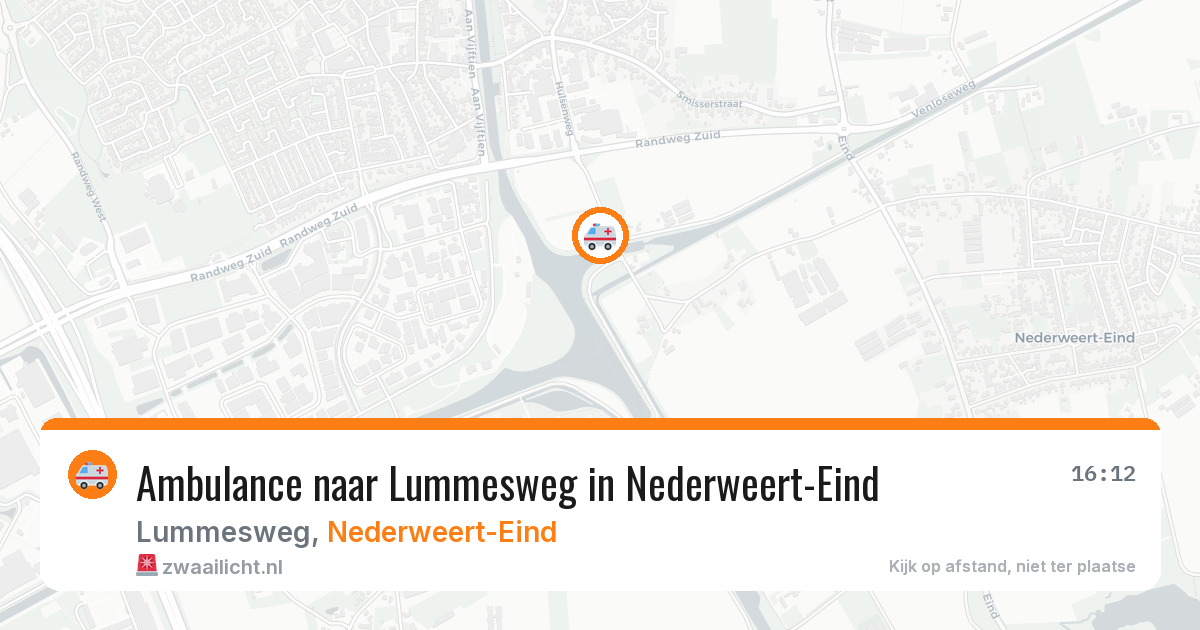Ambulance naar Lummesweg in Nederweert-Eind — 27 mei 2026
