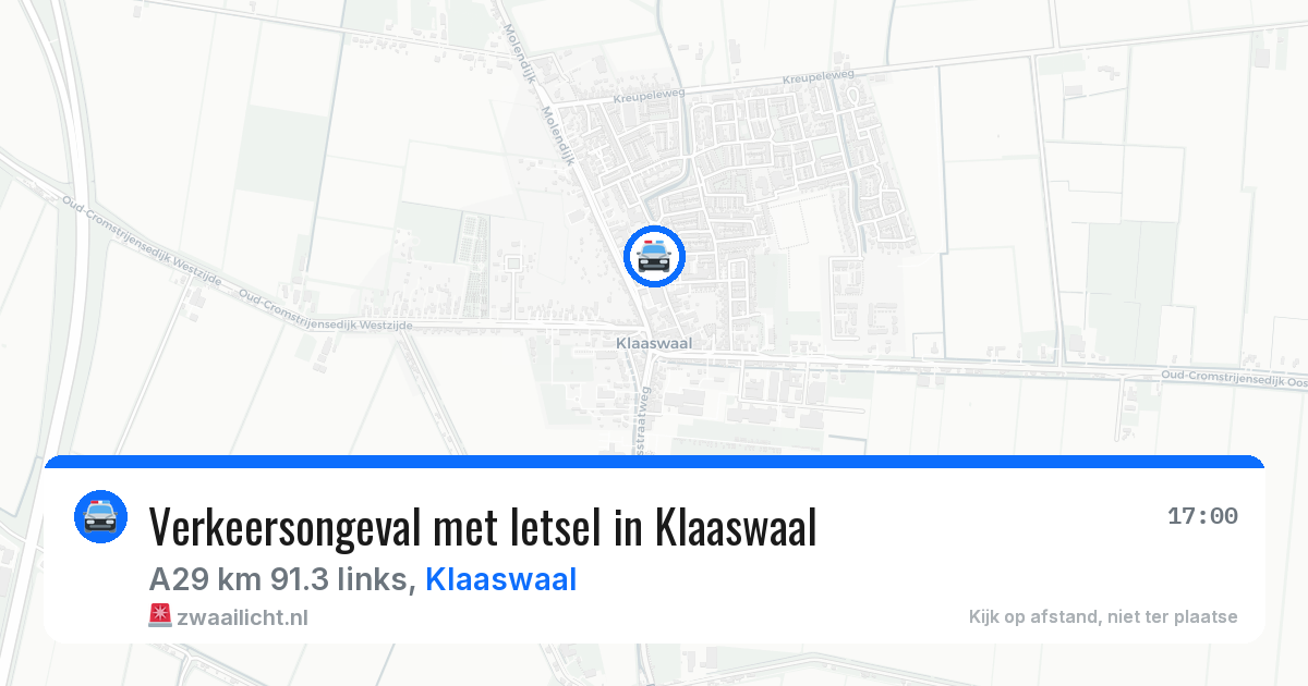 Verkeersongeval met letsel in Klaaswaal — 15 feb 2026