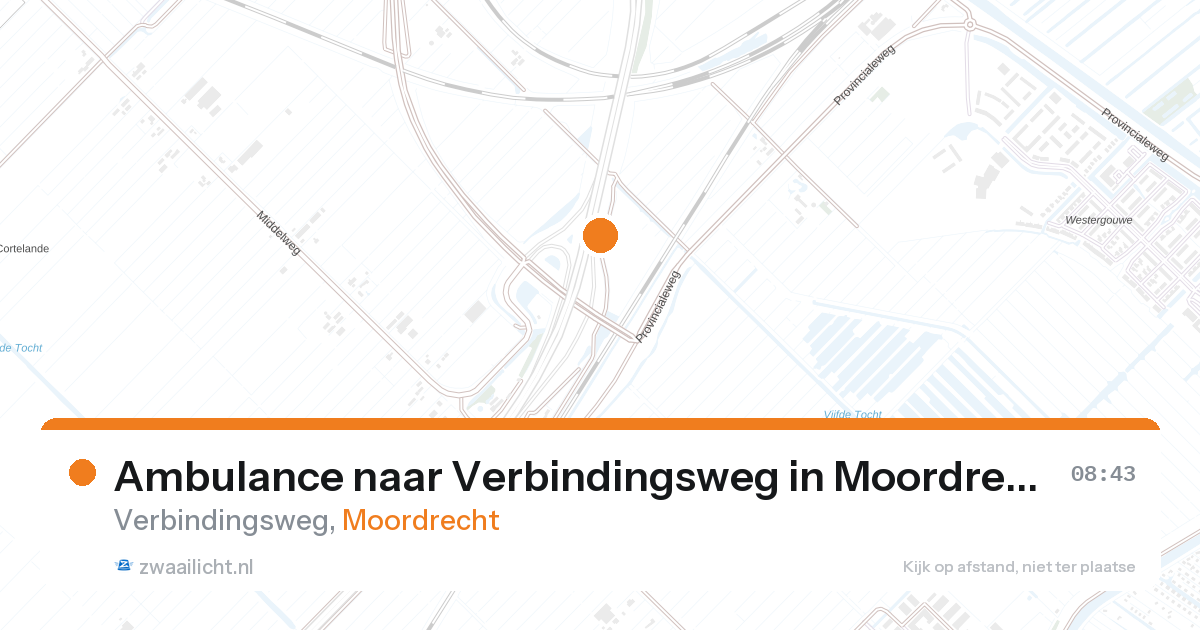 Ambulance naar Verbindingsweg in Moordrecht — 26 aug 2026