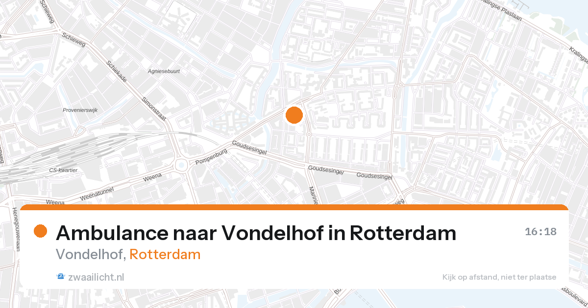 Ambulance naar Vondelhof in Rotterdam — 27 aug 2026