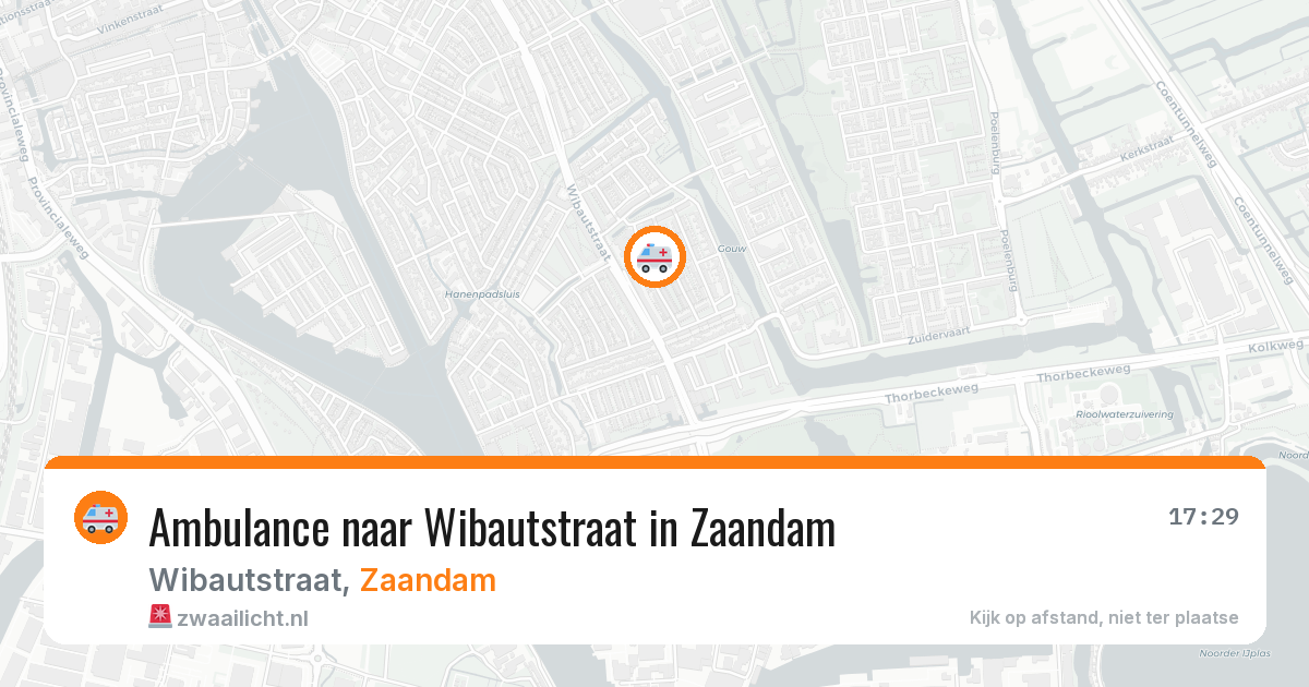 Ambulance naar Wibautstraat in Zaandam — 14 aug 2026