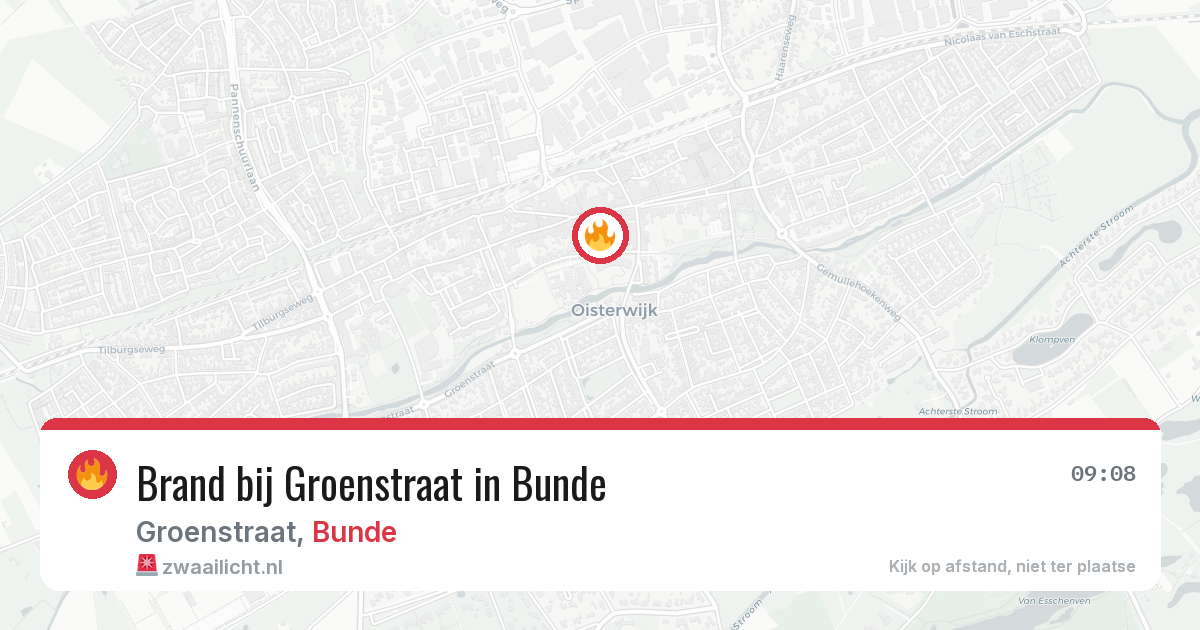 Brand bij Groenstraat in Bunde — 6 mrt 2026