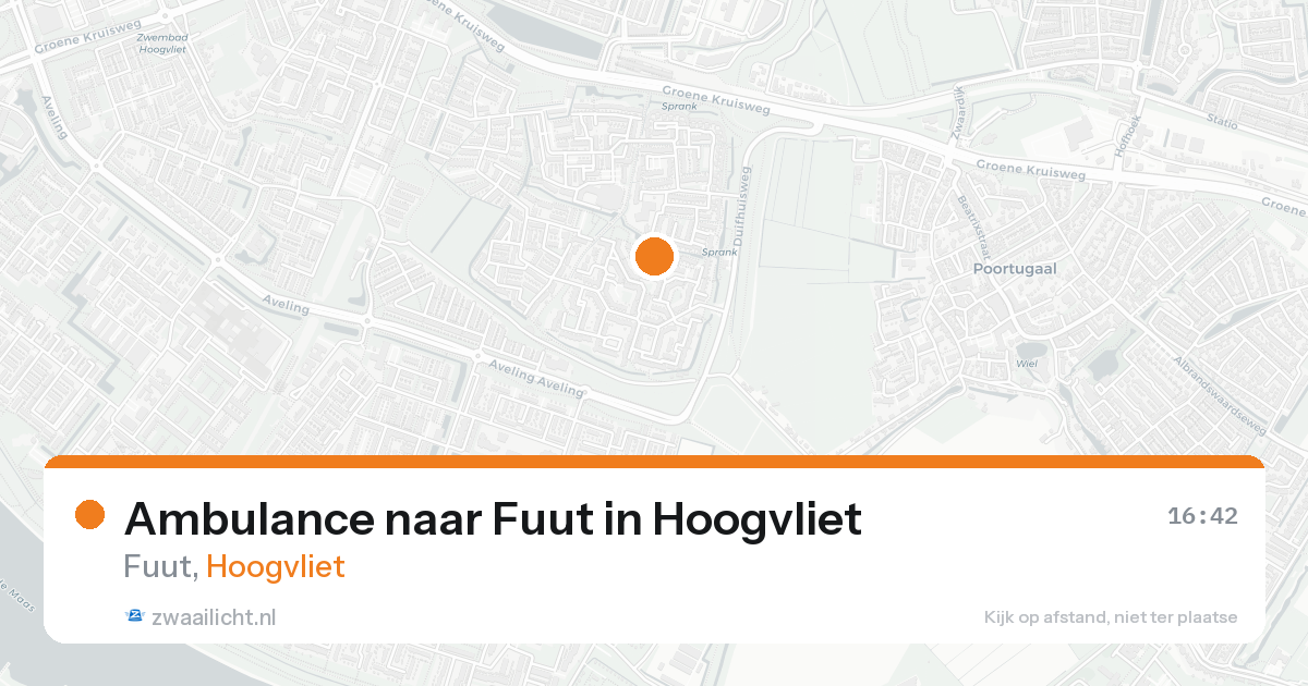 Ambulance naar Fuut in Hoogvliet — 24 aug 2026