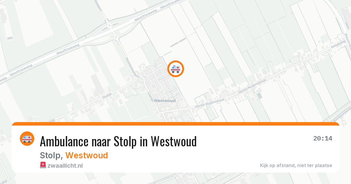 Ambulance naar Stolp in Westwoud — 29 jul 2026