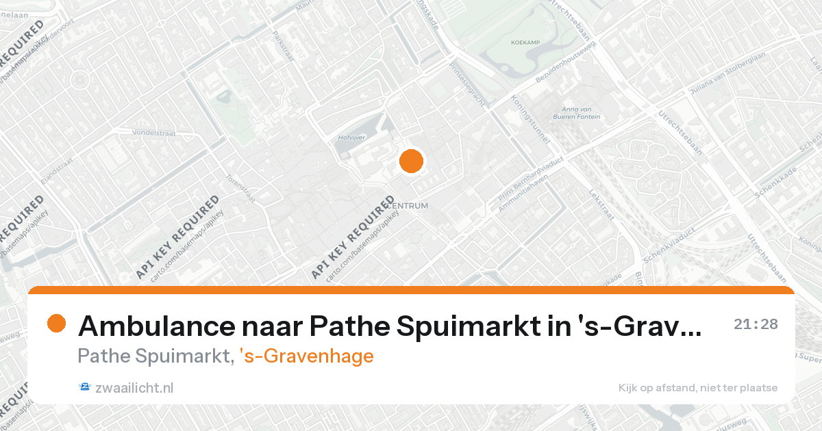Ambulance naar Pathe Spuimarkt in 's-Gravenhage — 31 jan 2026