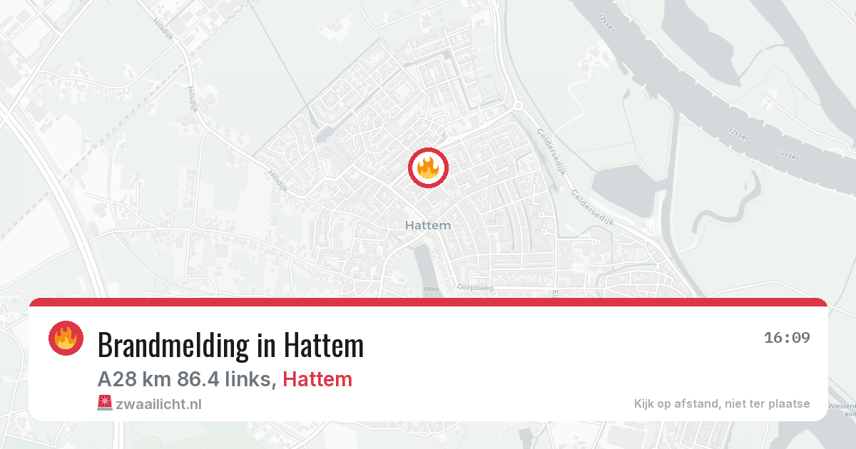 Brandmelding in Hattem — 7 apr 2026