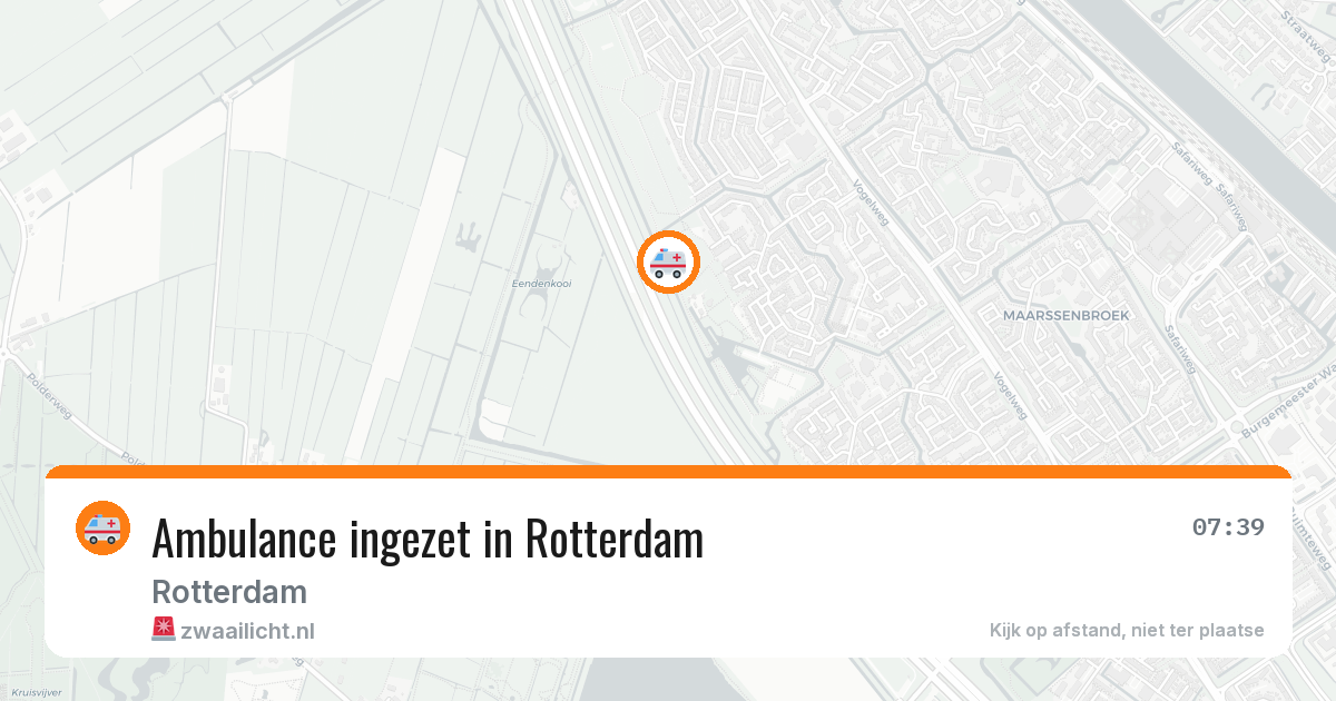 Ambulance ingezet in Rotterdam — 11 aug 2026