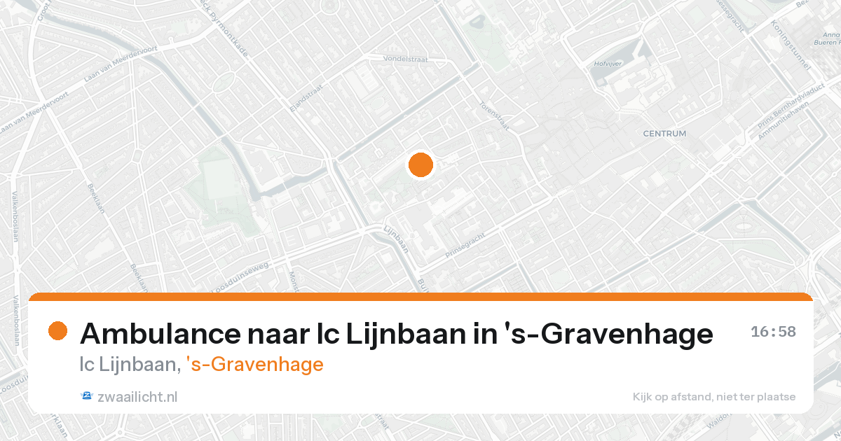 Ambulance naar Ic Lijnbaan in 's-Gravenhage — 31 jan 2026