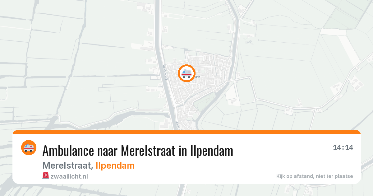 Ambulance naar Merelstraat in Ilpendam — 21 jun 2026