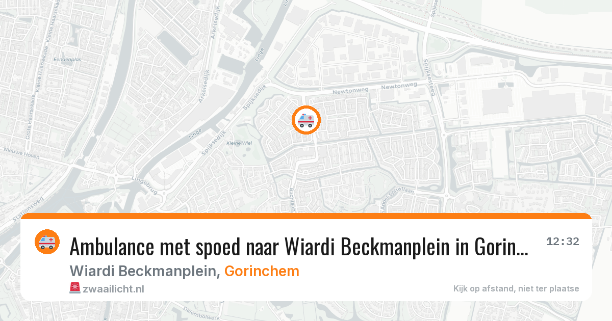 Ambulance met spoed naar Wiardi Beckmanplein in Gorinchem — 19 mrt 2026