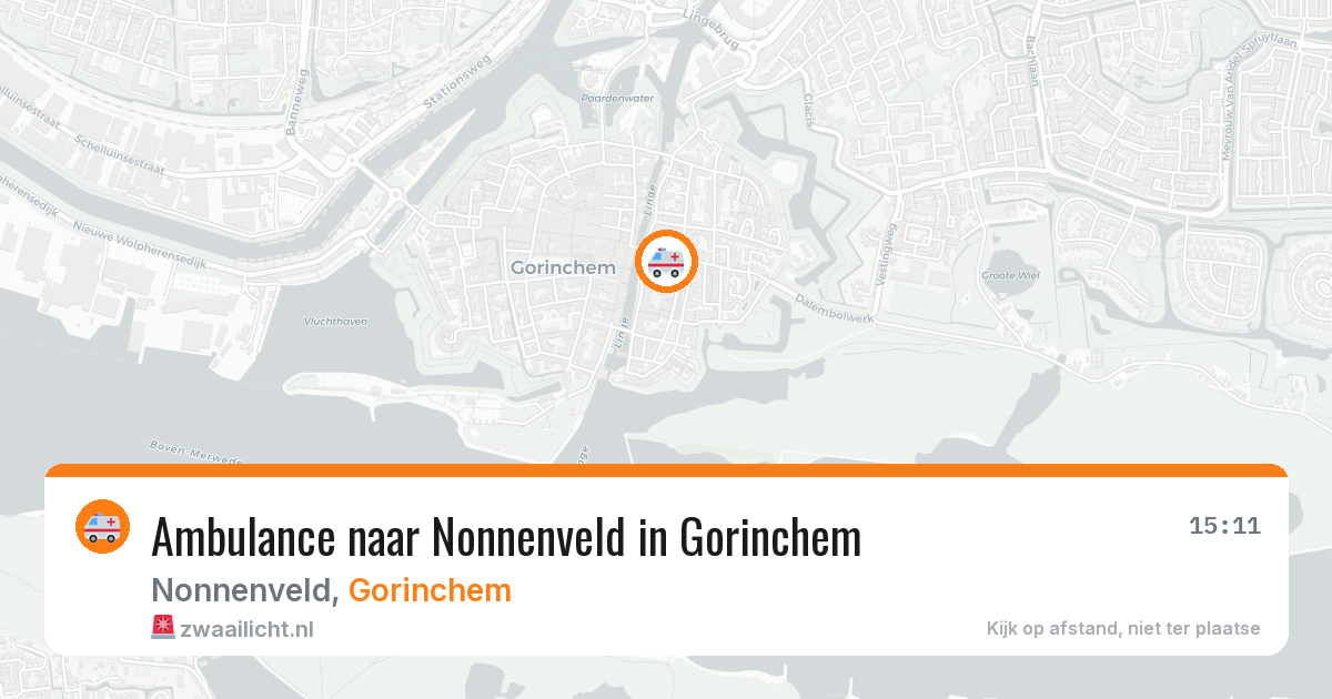 Ambulance naar Nonnenveld in Gorinchem — 4 mei 2026