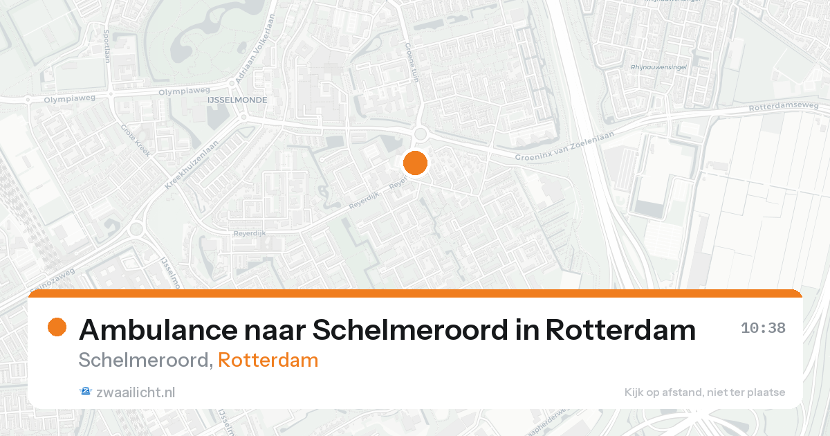 Ambulance naar Schelmeroord in Rotterdam — 25 aug 2026