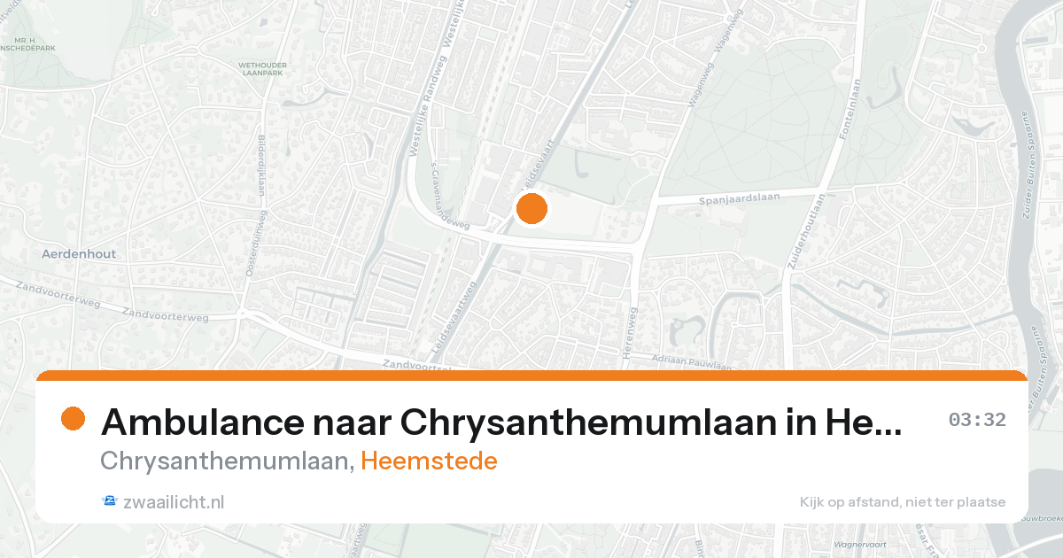 Ambulance naar Chrysanthemumlaan in Heemstede — 8 feb 2026