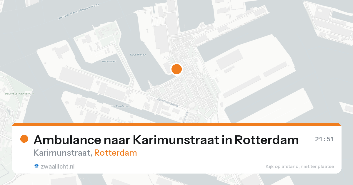 Ambulance naar Karimunstraat in Rotterdam — 18 aug 2026