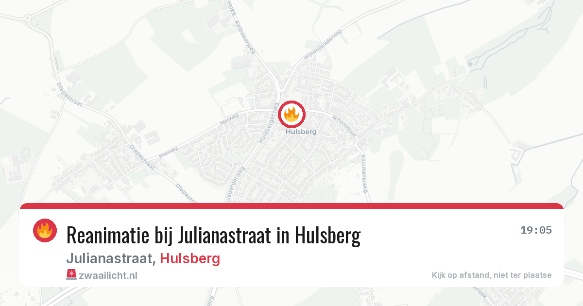 Reanimatie bij Julianastraat in Hulsberg — 23 jan 2026