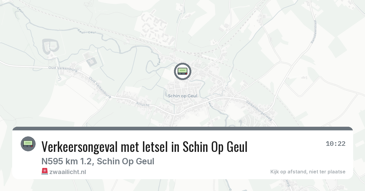 Verkeersongeval met letsel in Schin Op Geul — 13 jun 2026