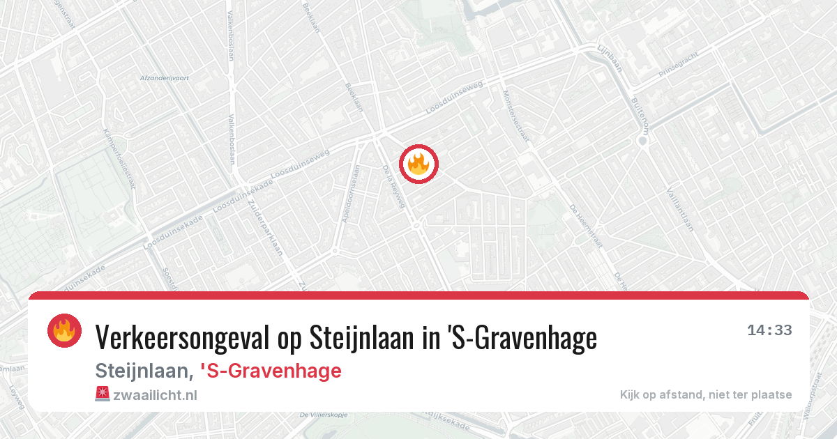 Verkeersongeval op Steijnlaan in 'S-Gravenhage — 14 mei 2026