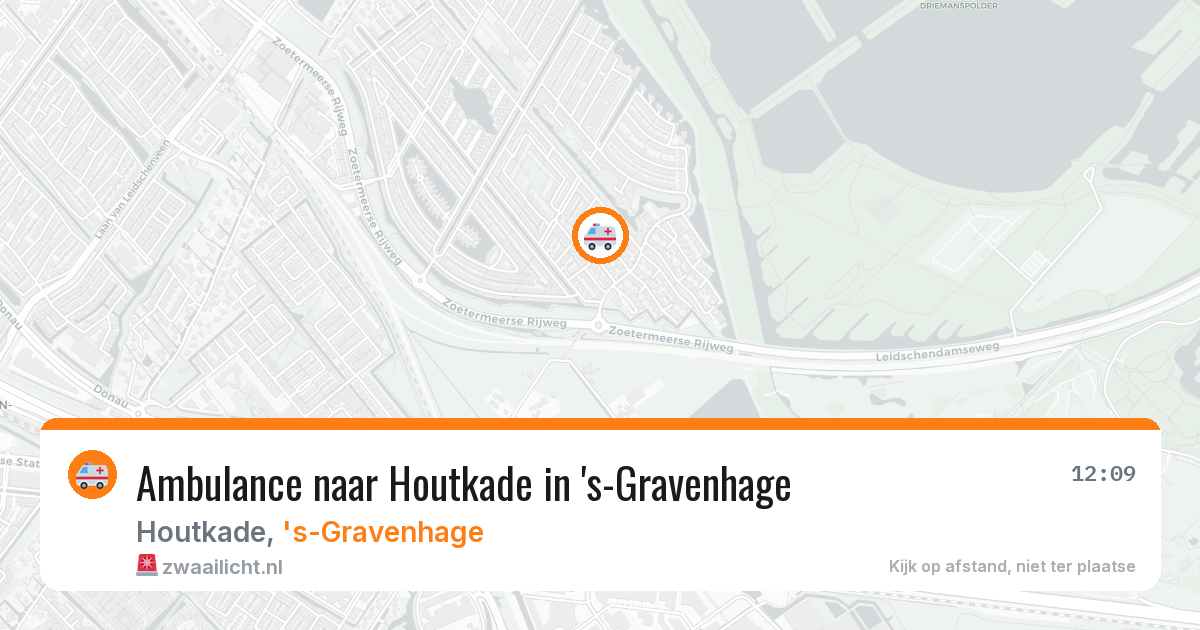 Ambulance naar Houtkade in 's-Gravenhage — 25 mei 2026
