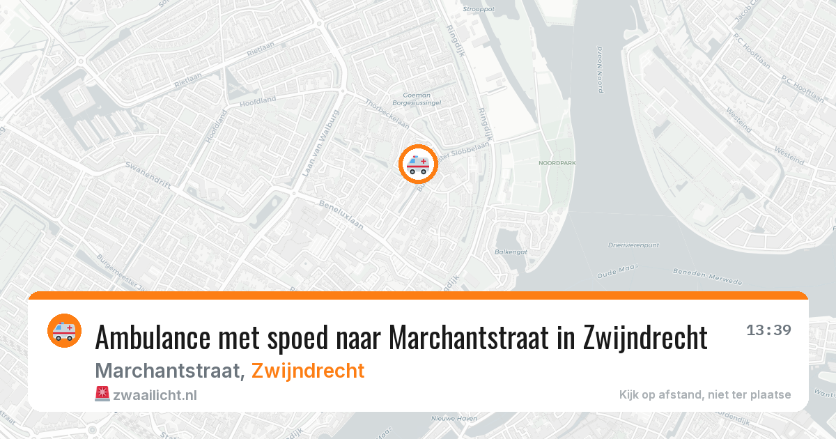Ambulance met spoed naar Marchantstraat in Zwijndrecht — 19 mei 2026