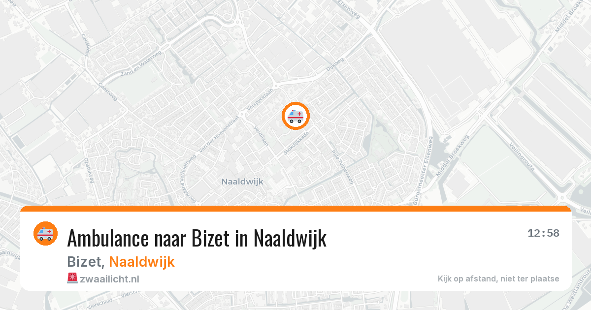 Ambulance naar Bizet in Naaldwijk — 11 aug 2026