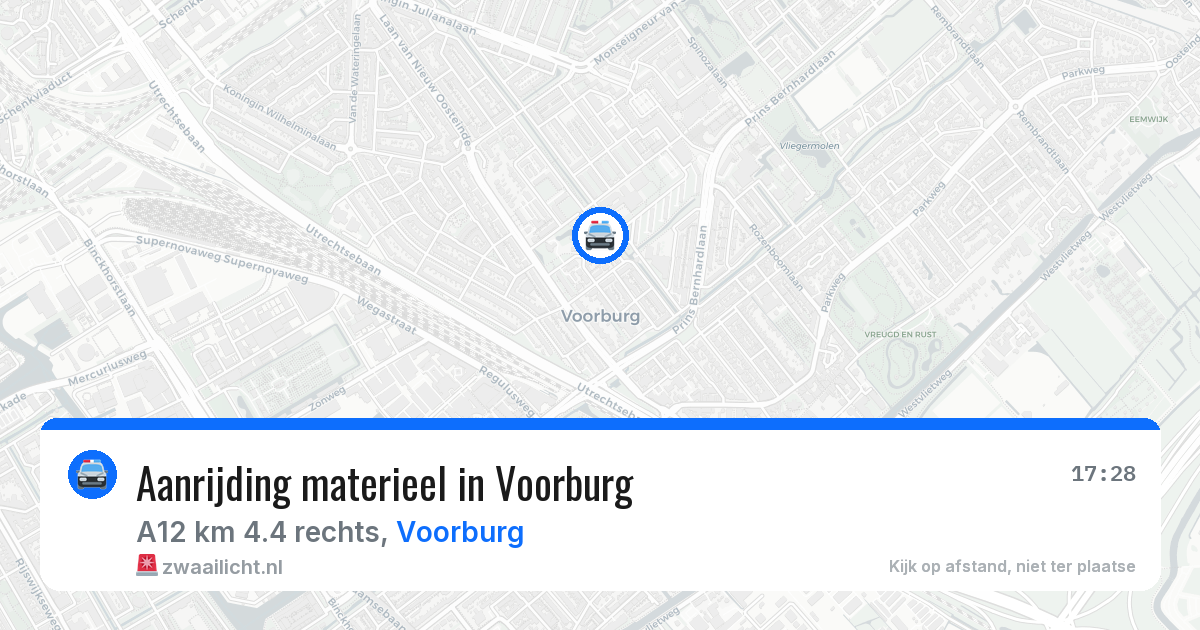 Aanrijding materieel in Voorburg — 26 mei 2026